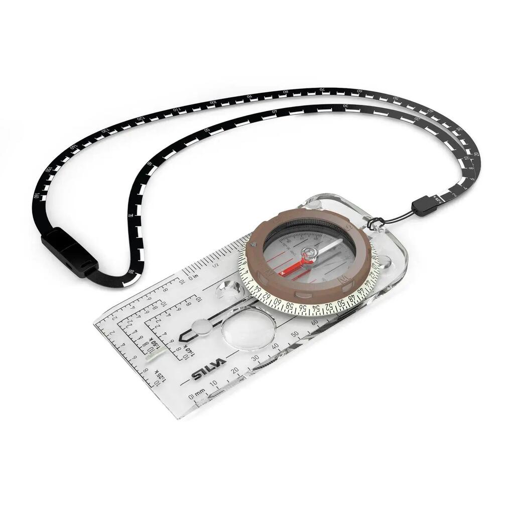 Advanced base plate navigation compass No. 5 with map measuring scales