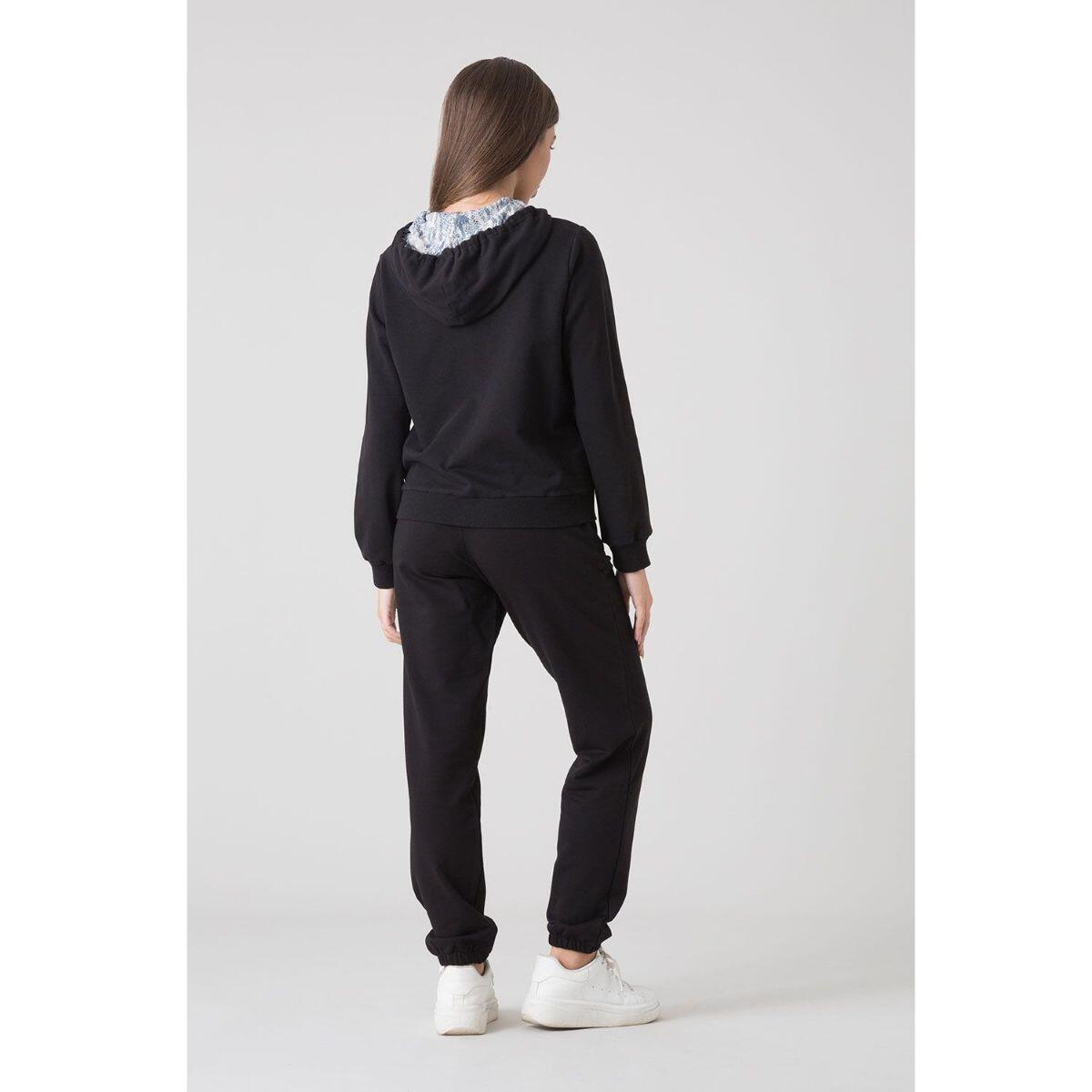SUDADERA MUJER CON CAPUCHA Y CREMALLERA STAY WILD EVERLAST 3/5