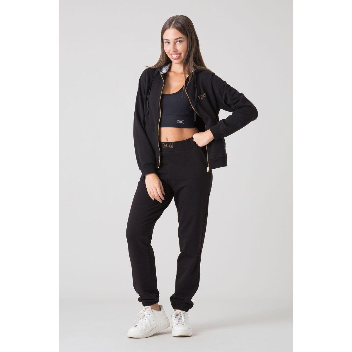SUDADERA MUJER CON CAPUCHA Y CREMALLERA STAY WILD EVERLAST 2/5