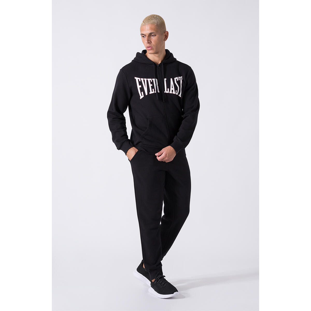 SUDADERA HOMBRE BÁSICA CON CREMALLERA COMPLETA Y CAPUCHA EVERLAST 3/5