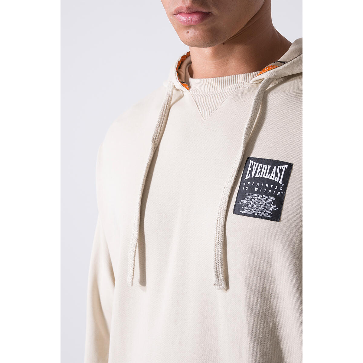 SUDADERA HOMBRE CON CAPUCHA Y CINTA TRICOLOR EVERLAST 4/5