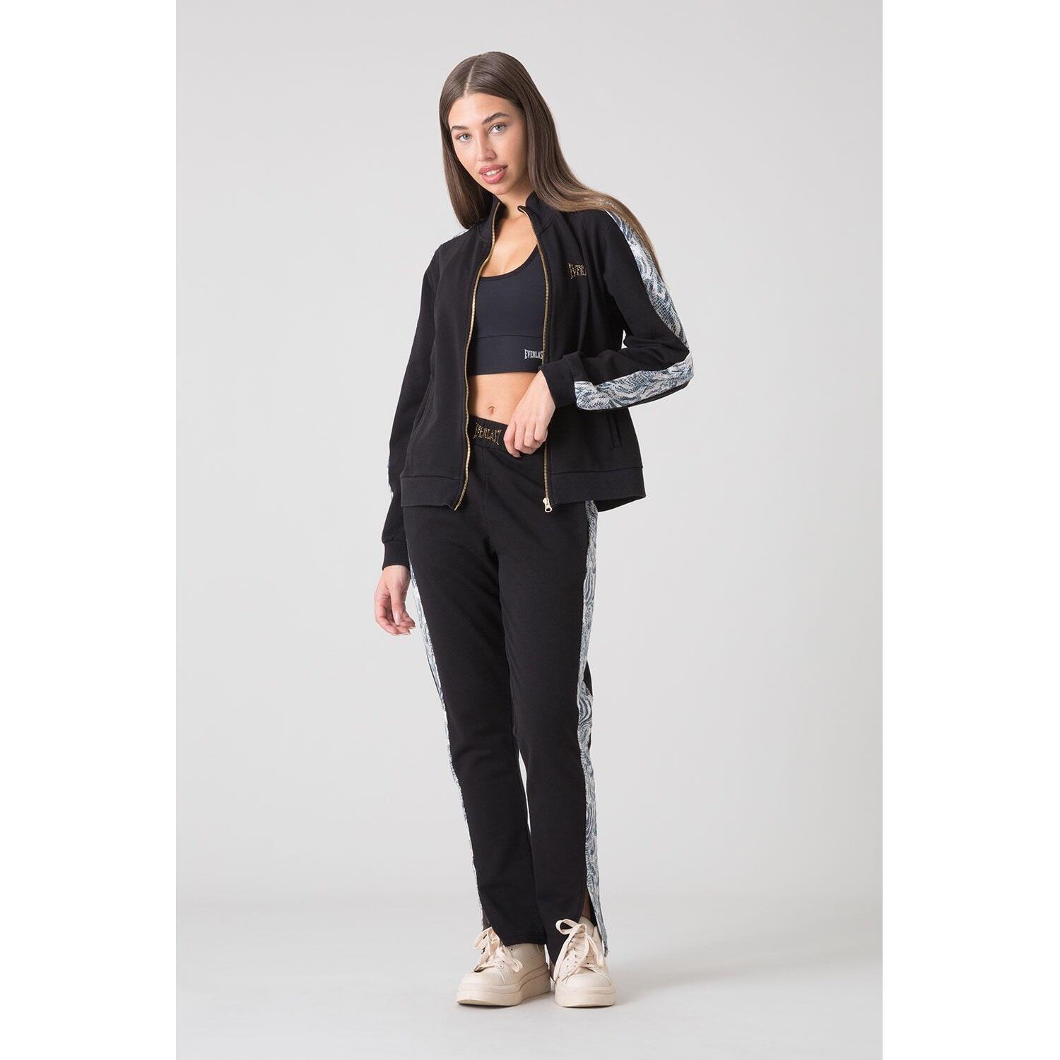 CHAQUETA MUJER CON CREMALLERA COMPLETA Y BANDAS STAY WILD EVERLAST 3/5
