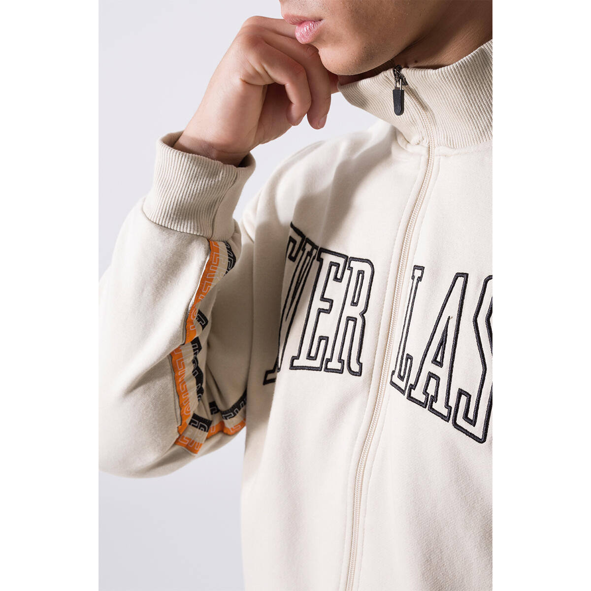 SUDADERA HOMBRE CREMALLERA COMPLETA Y CINTA TRICOLOR EVERLAST 5/5