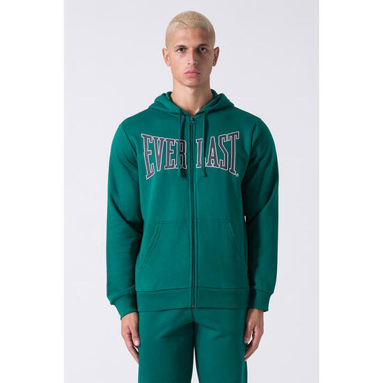 SUDADERA HOMBRE BÁSICA CON CREMALLERA COMPLETA Y CAPUCHA EVERLAST