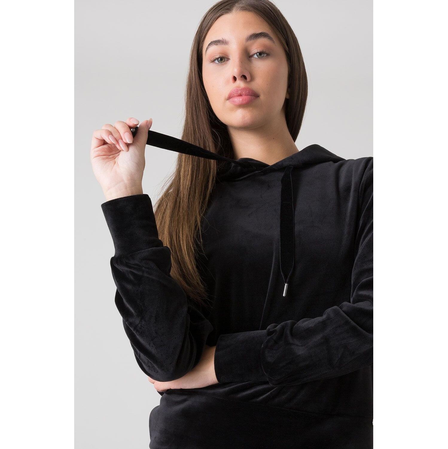 SUDADERA MUJER BÁSICA DE CHENILLA CON CAPUCHA EVERLAST 2/5