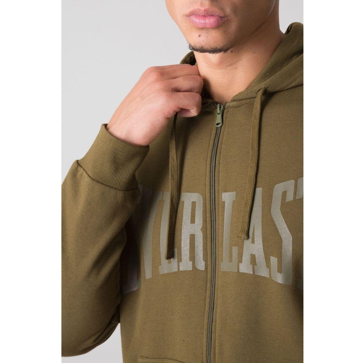 SUDADERA HOMBRE BÁSICA CON CREMALLERA EVERLAST 3/4