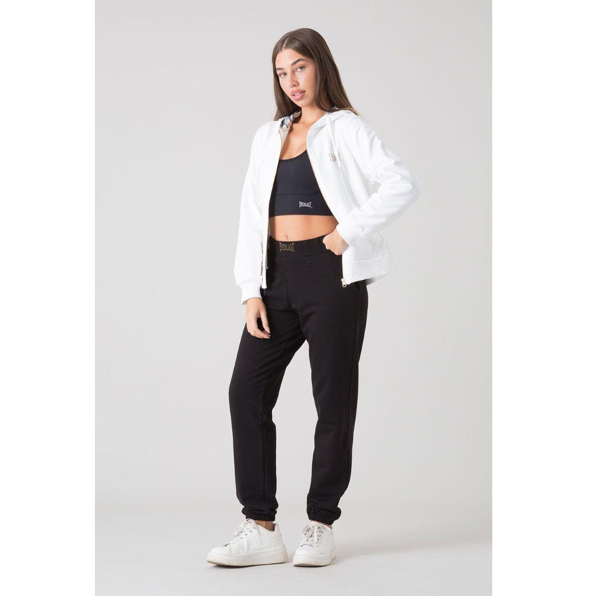 SUDADERA MUJER CON CAPUCHA Y CREMALLERA STAY WILD EVERLAST 3/5