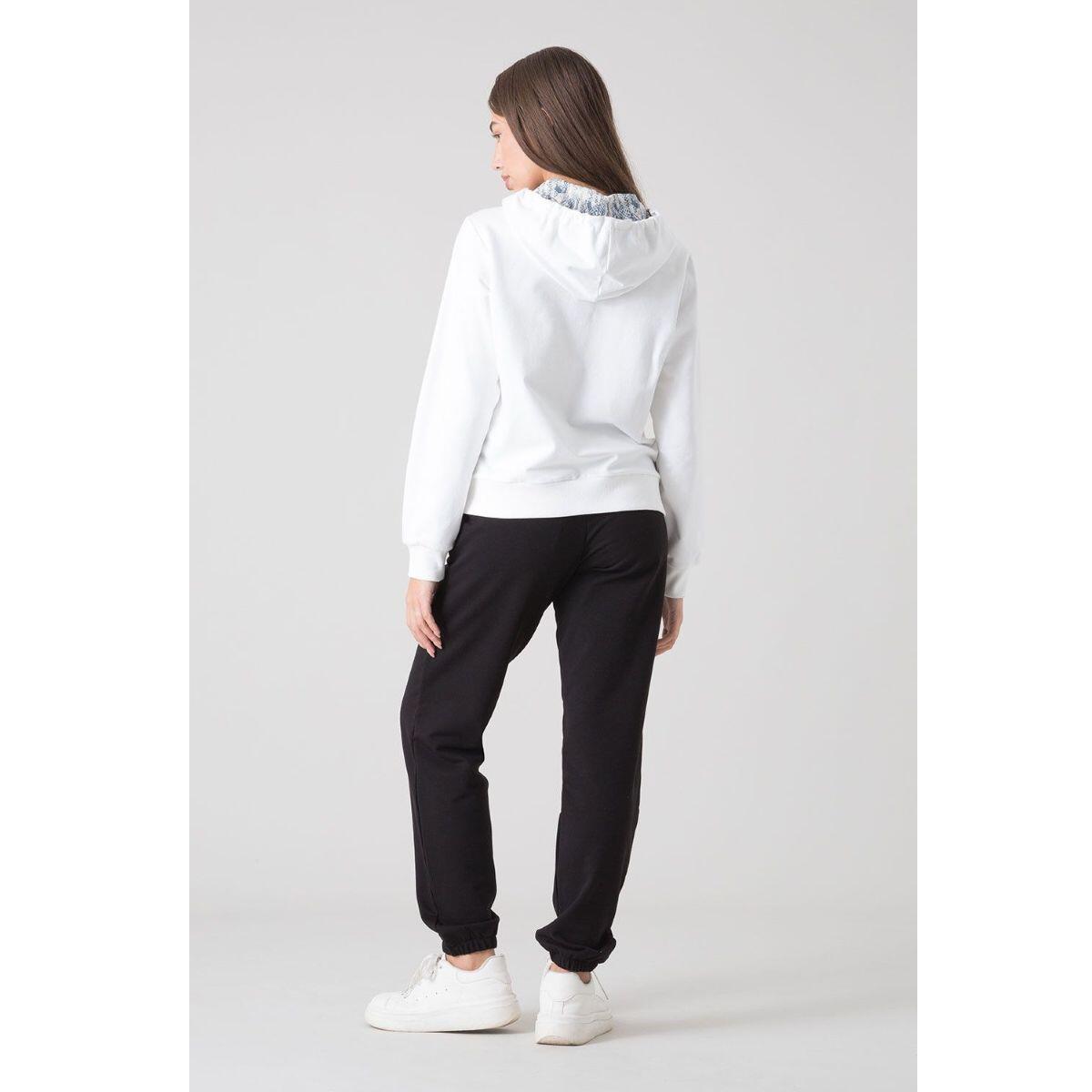 SUDADERA MUJER CON CAPUCHA Y CREMALLERA STAY WILD EVERLAST 2/5
