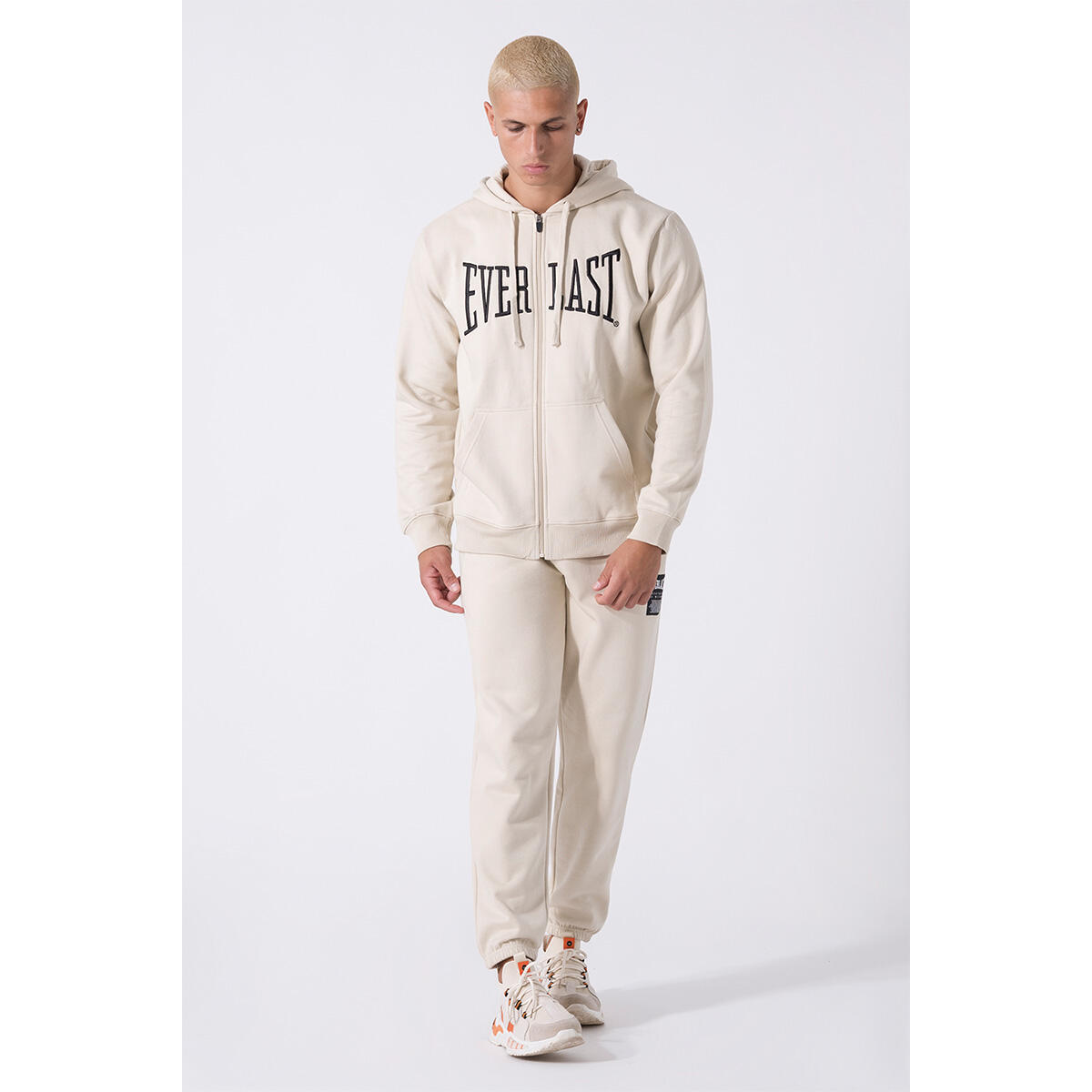 SUDADERA HOMBRE CREMALLERA COMPLETA Y CINTA TRICOLOR TRASERA EVERLAST 3/5