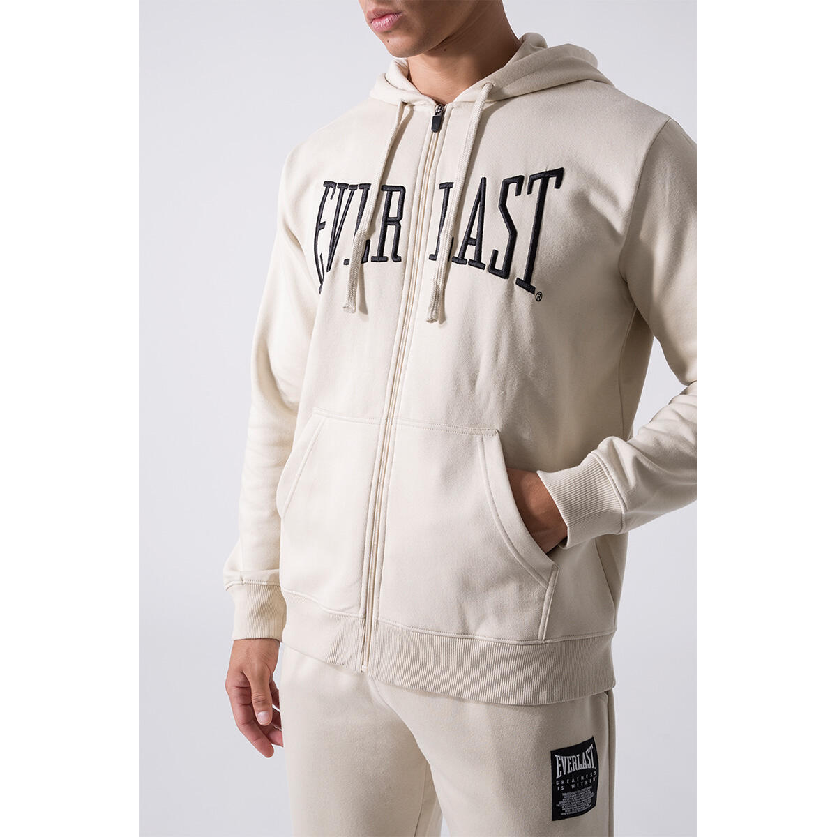 SUDADERA HOMBRE CREMALLERA COMPLETA Y CINTA TRICOLOR TRASERA EVERLAST 5/5