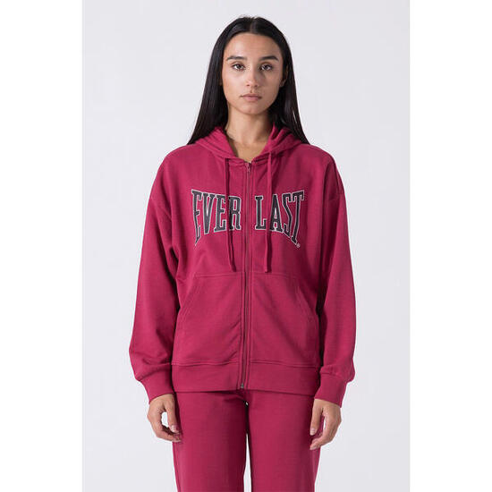 ICONICA SUDADERA CON CAPUCHA CON CIERRE DE CREMALLERA COMPLETO CON LOGOTIPO NEGR