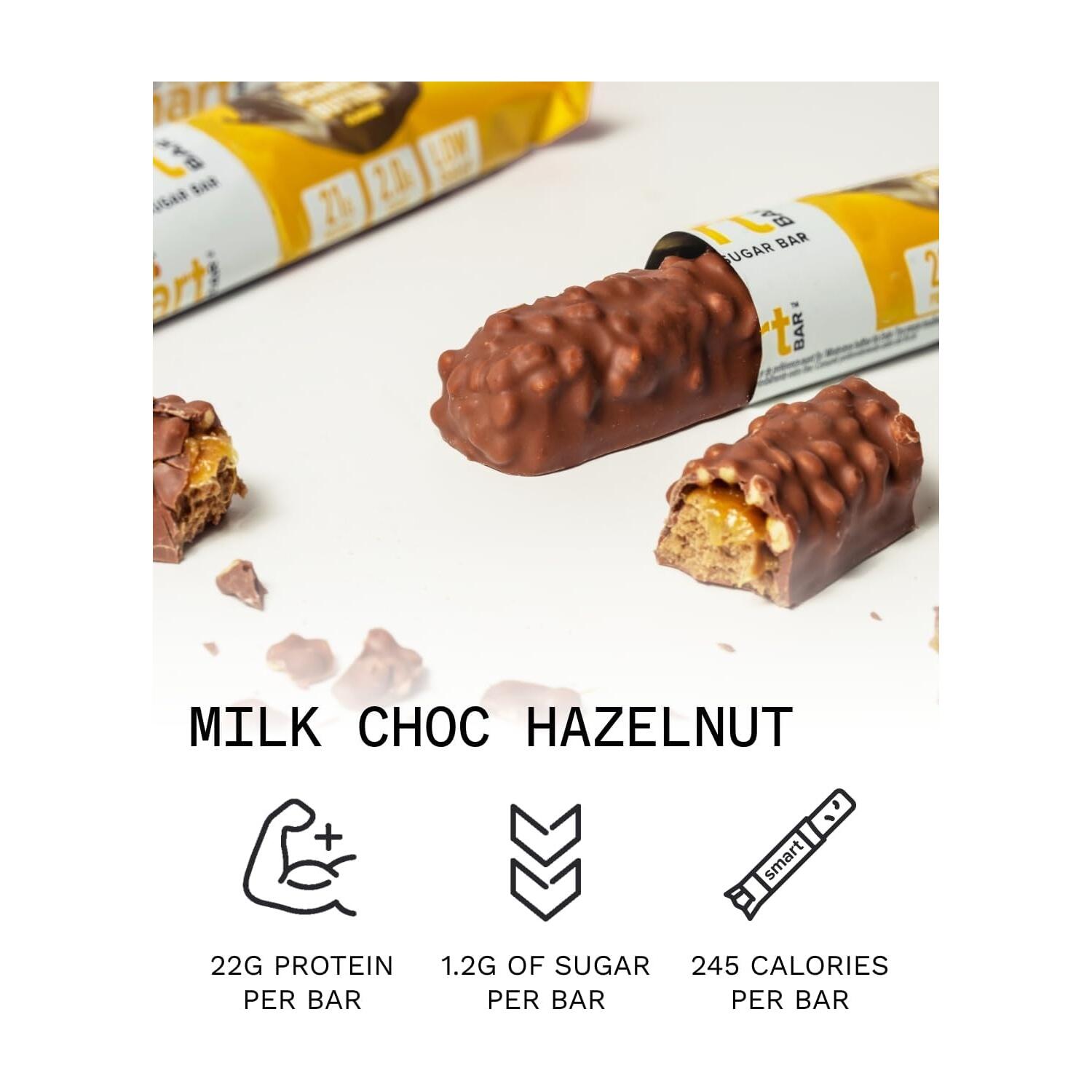 PhD Smart Bar (12x64g) Milk Choc Hazelnut - Barres - Barres protéinées 2/3