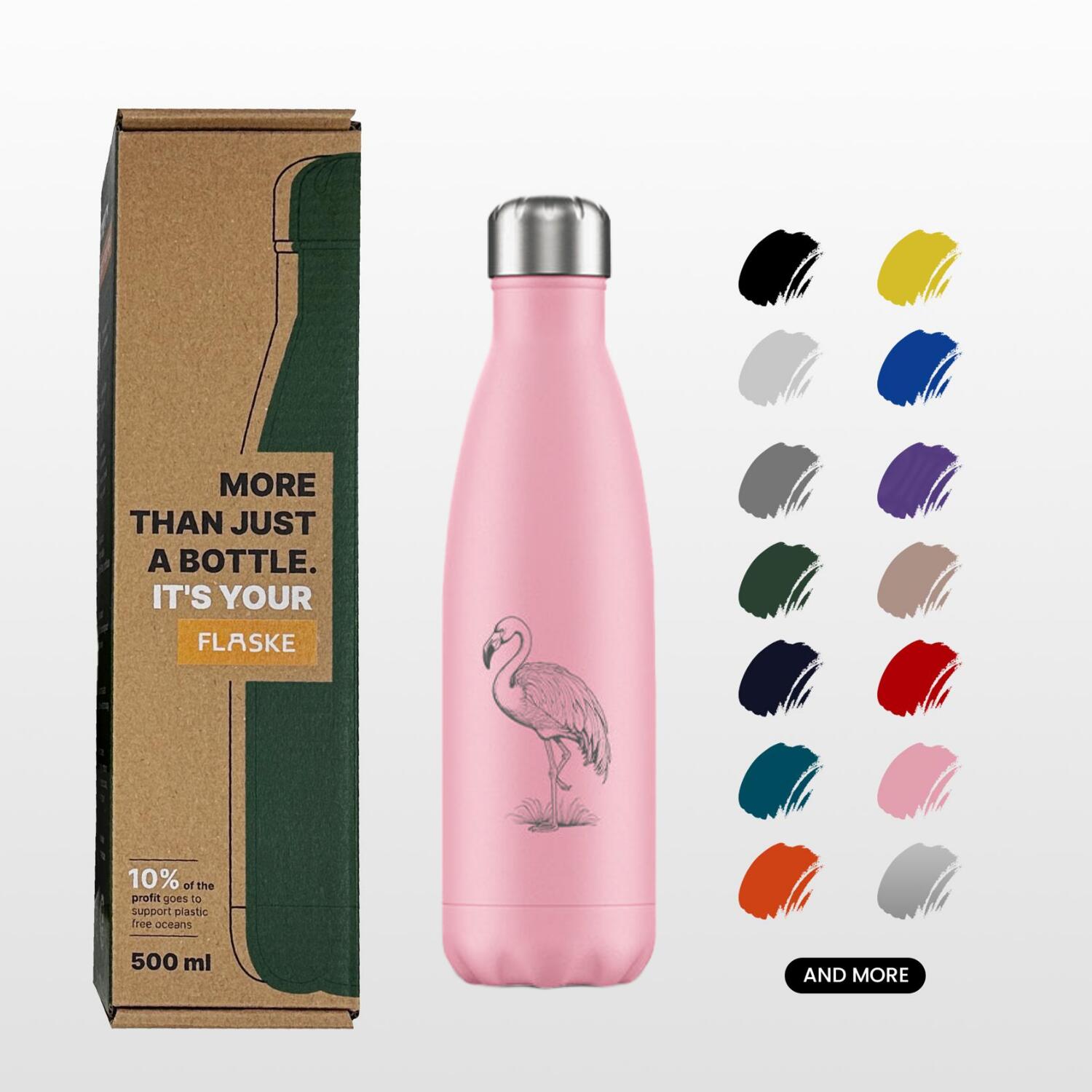 FLASKE Original 500ML / Standing Flamingo 2/6