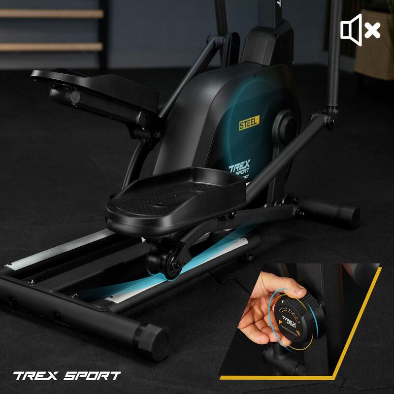 Antrenor eliptic magnetic Trex Sport STEEL, volant 14 kg, max. 125 kg