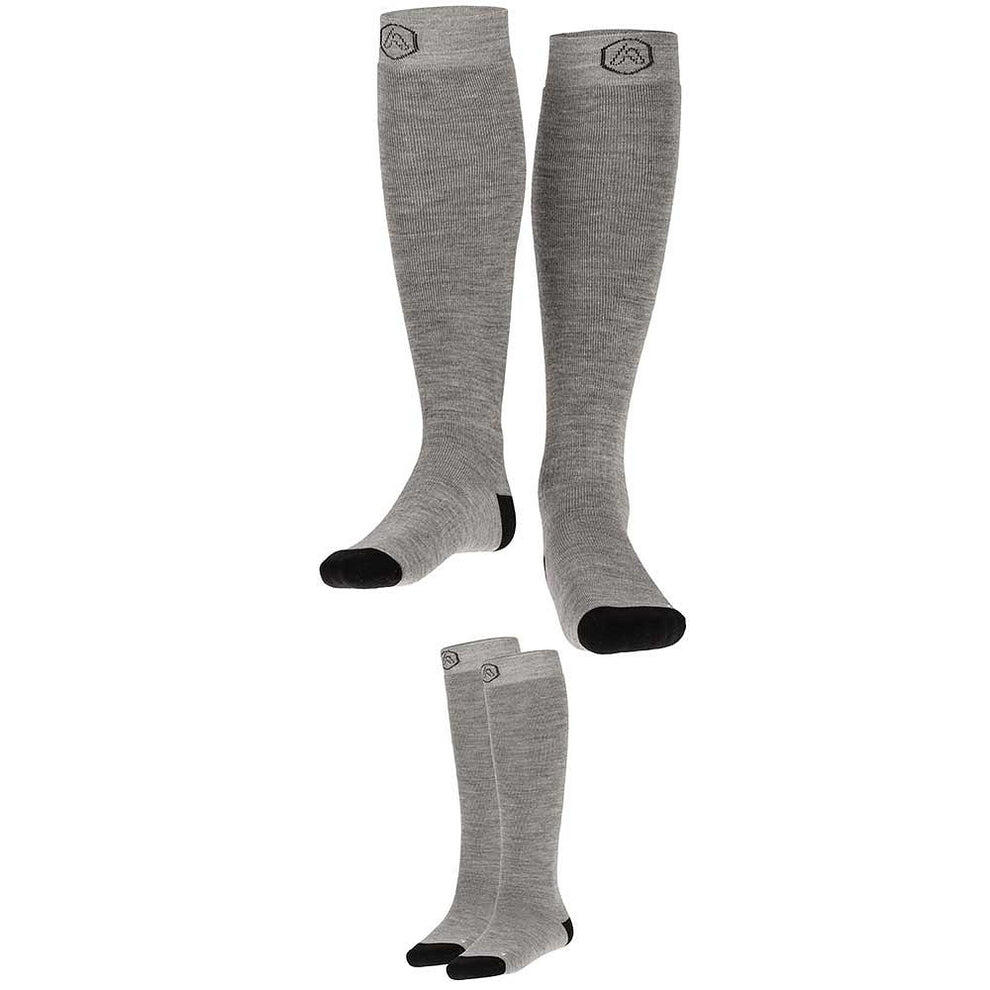 Skisokken kind - Plain - Unisex - Blauw - 27/30 - 6-Pack - Voordeelpakket 3/4