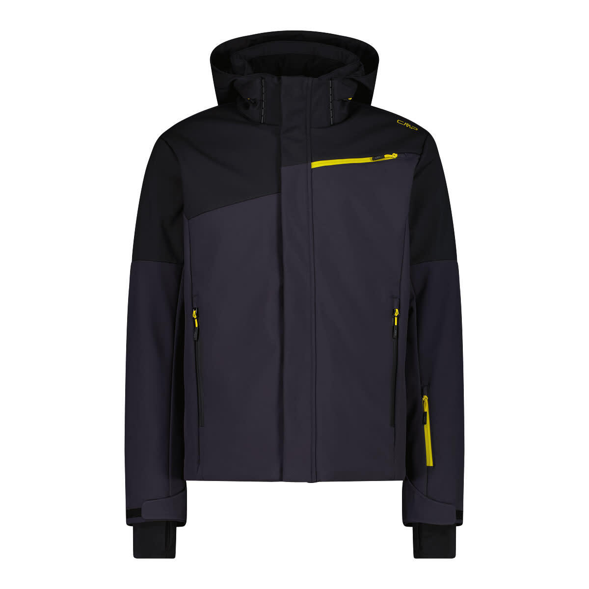 Skijacken Herren - CMP Jacket Fix Hoody Ski - Black 7/7