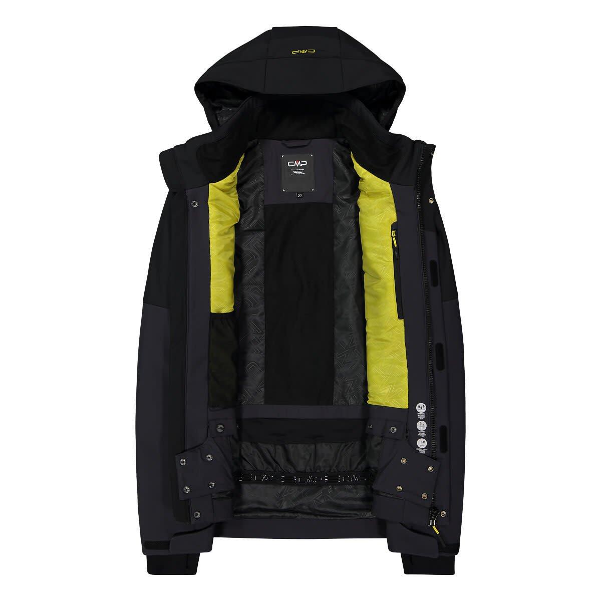 Skijacken Herren - CMP Jacket Fix Hoody Ski - Black 5/7