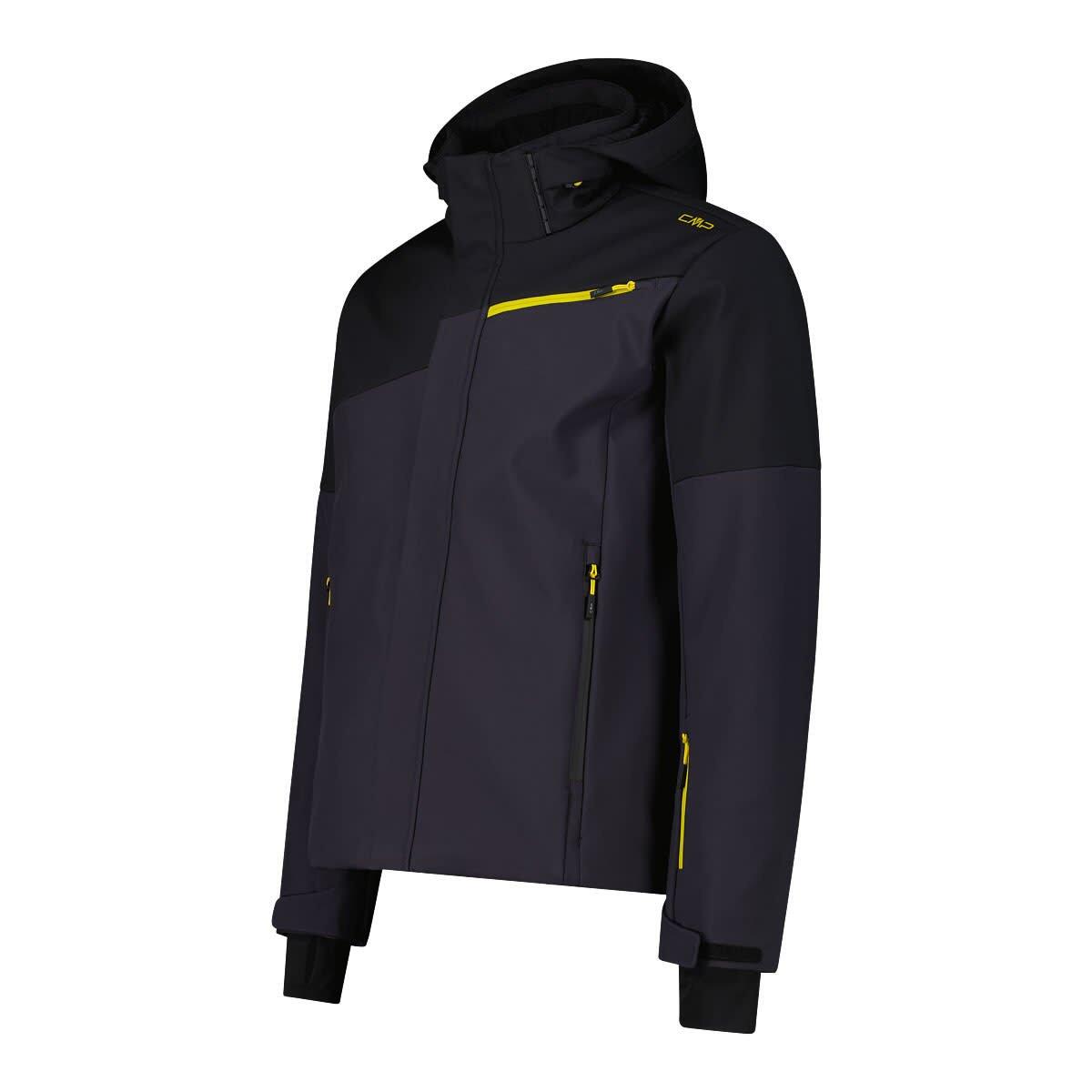 Skijacken Herren - CMP Jacket Fix Hoody Ski - Black 4/7