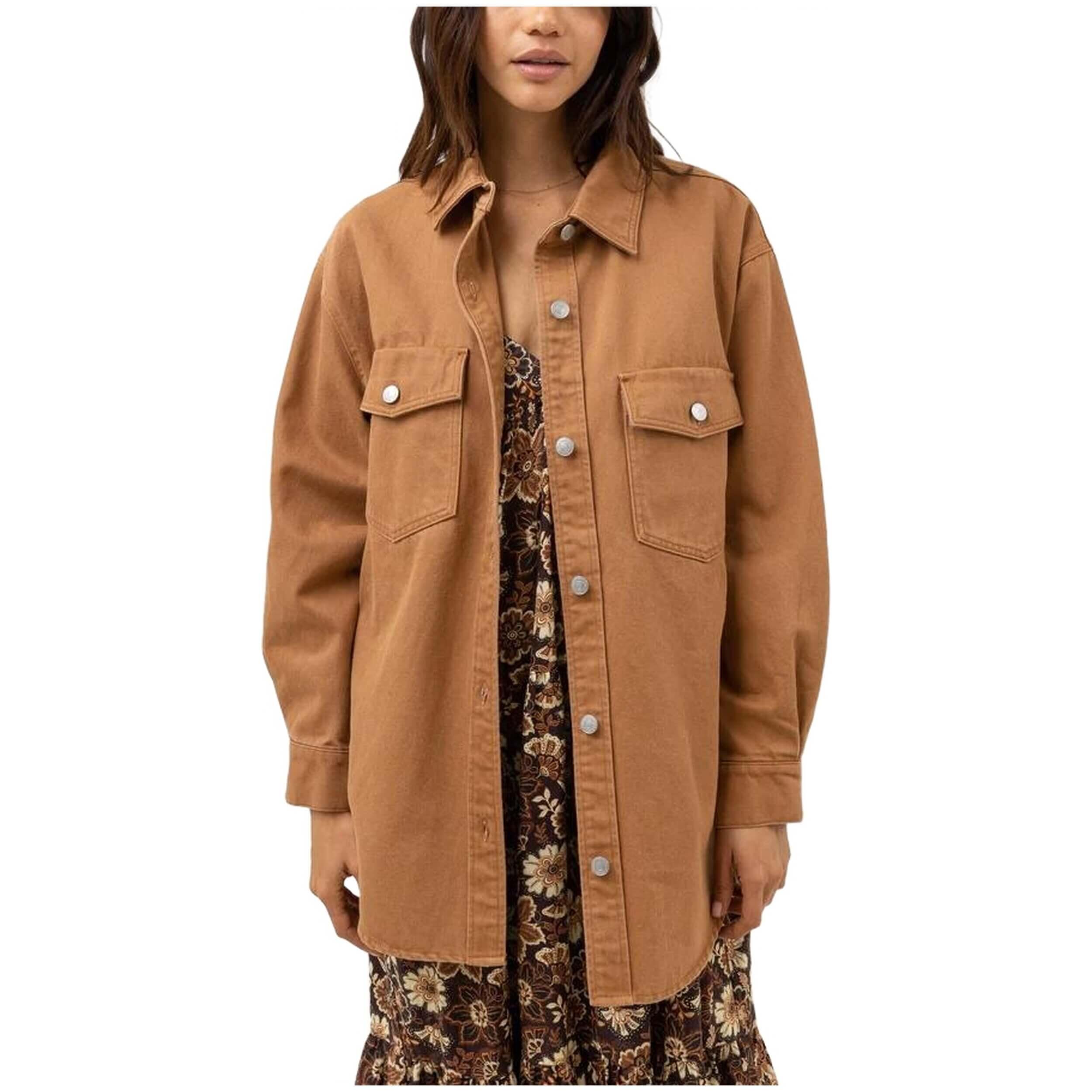 Veste Rhythm Claude Drill Shacket pour femmes 1/4
