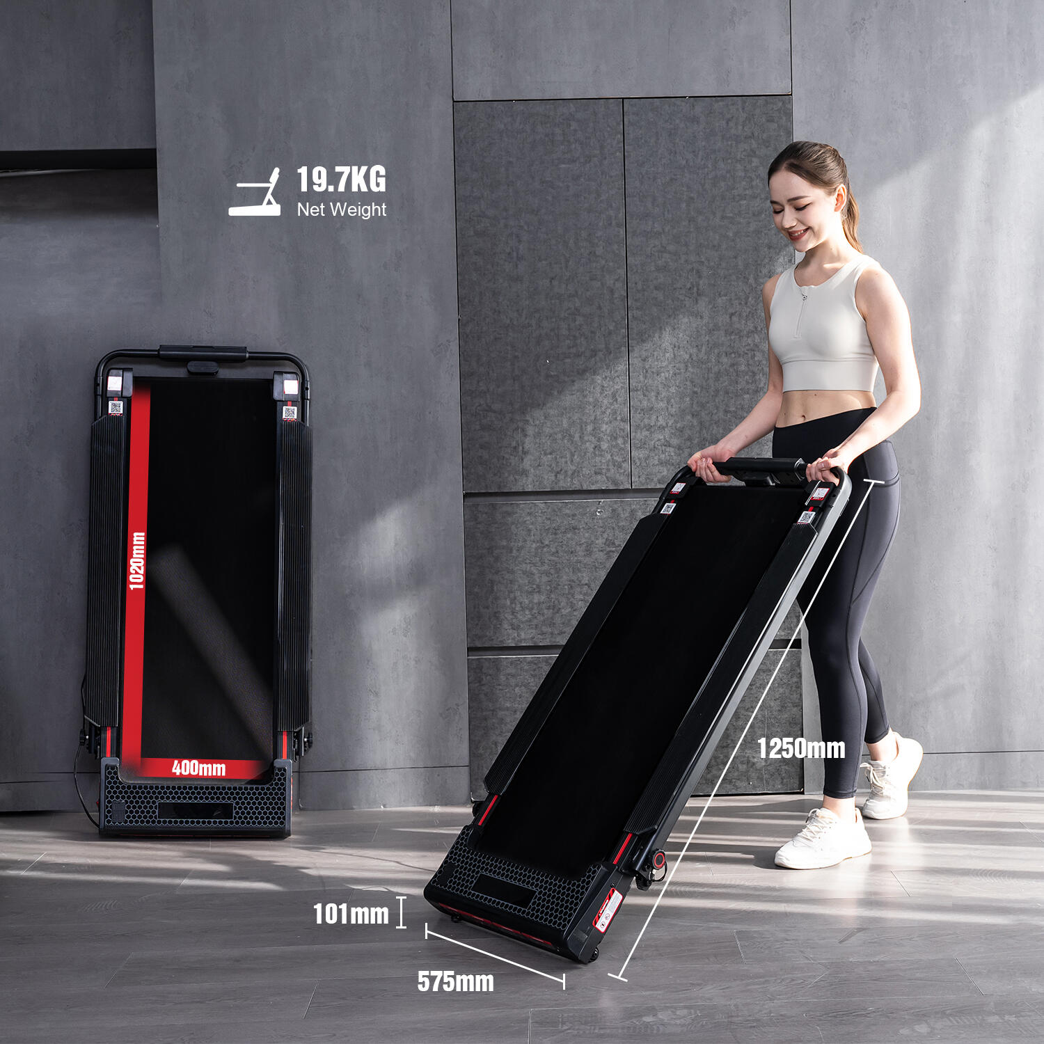 CITYSPORTS - Bandă de alergare pliabilă - ZX2S - înclinare 13,41