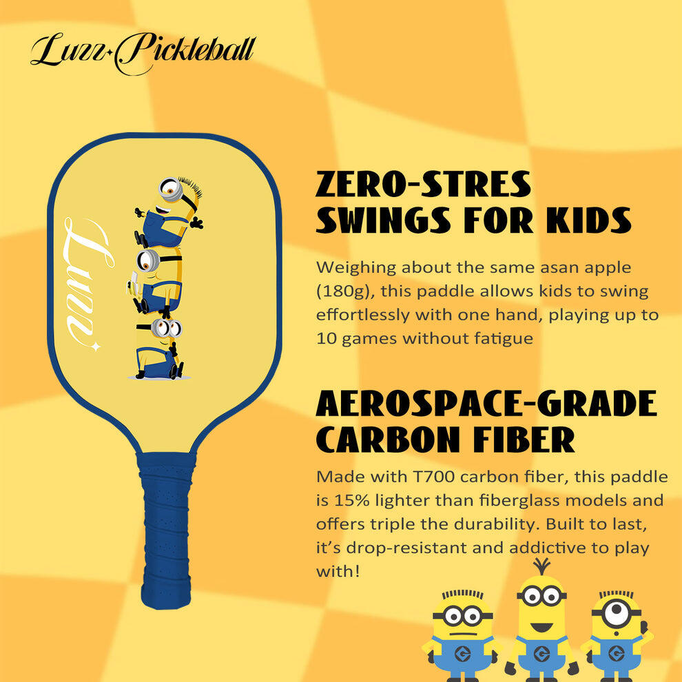 Luzzpickleball Kids Racket-Minions