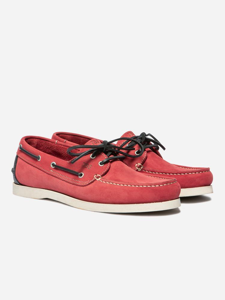 Chaussures bateau homme PHENIS Piment / Navy 2/7