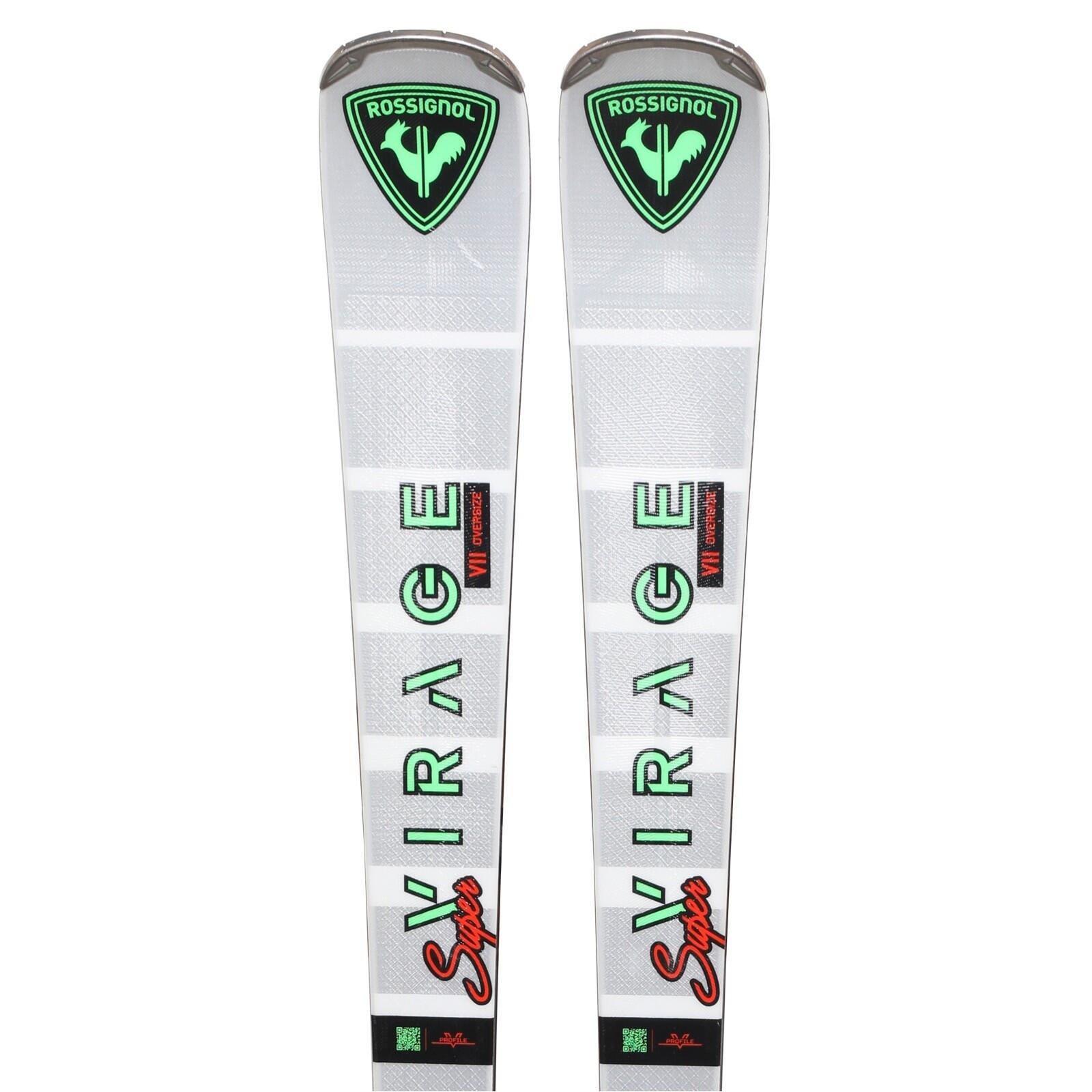 ROSSIGNOL RECONDITIONNE - Ski Rossignol Super Virage Vii Oversize + Fixations