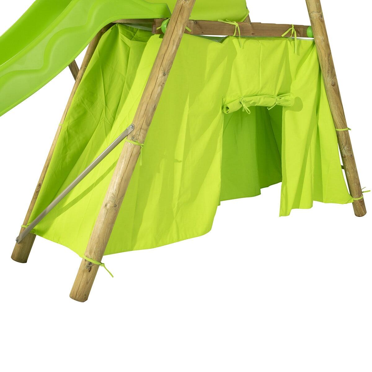 Cabane en toile pour portique bois 2/5
