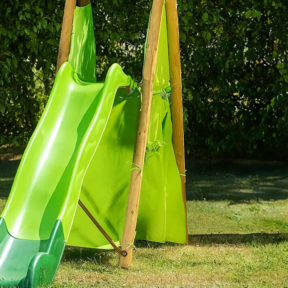 Cabane en toile pour portique bois 5/5