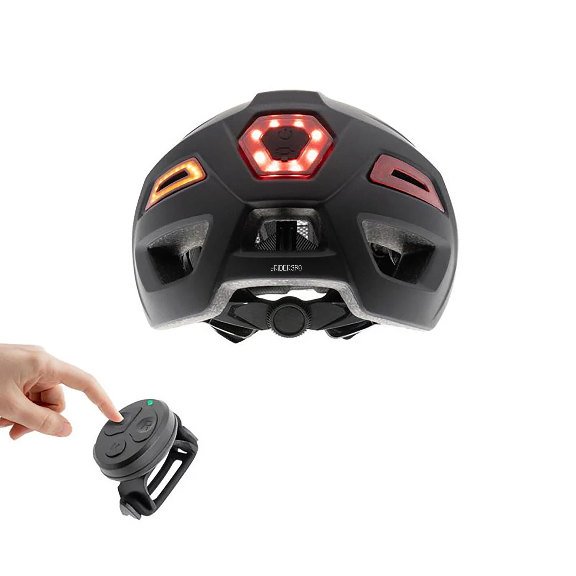 Casco CP04 negro L con intermitente 5/5