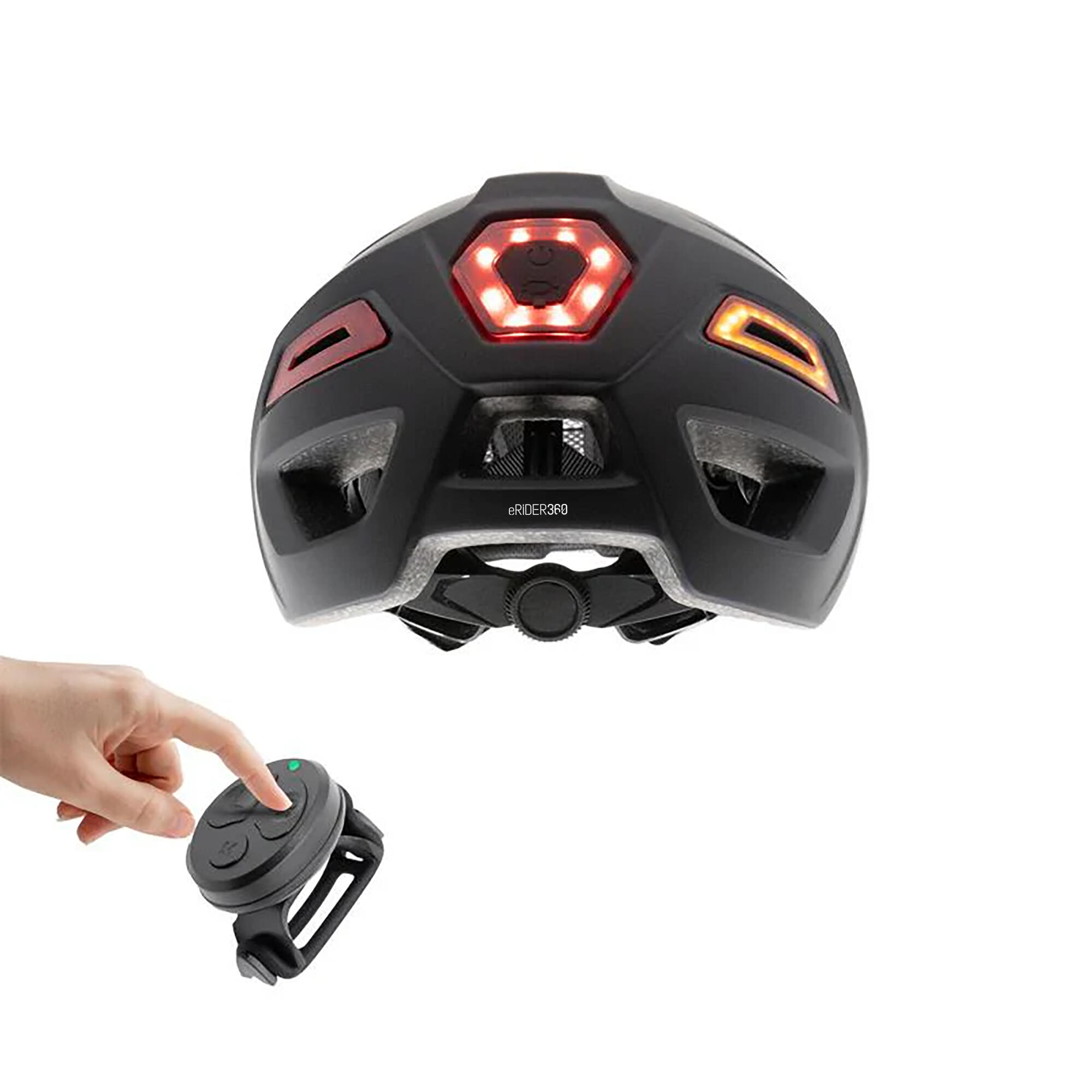 Casco CP04 negro L con intermitente 4/5
