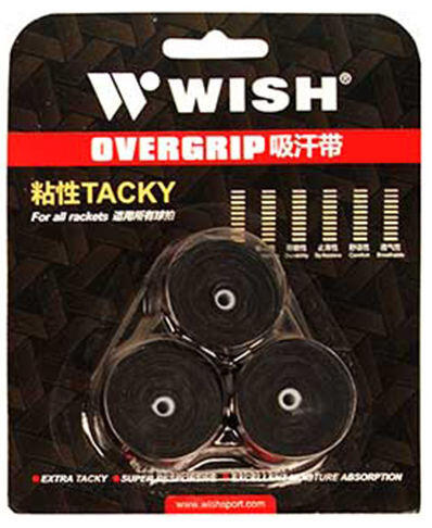 WISH TENNIS OVERGRIPS 101 - BLACK