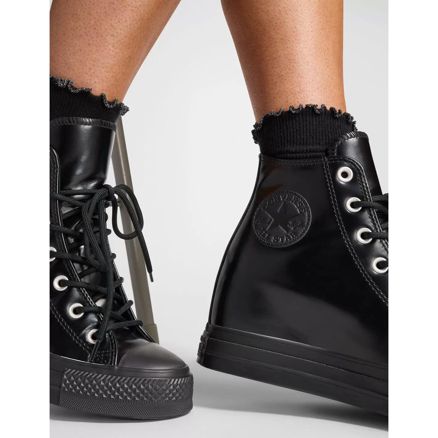 Baskets en cuir femme Converse Chuck Taylor All Star Platform 6/7
