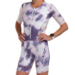 ZOOT Femme LTD Combinaison de Triathlon à Manches Courtes - Moonlight L, WHITE,