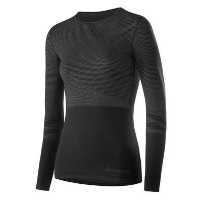 T-shirt sport dames shirt l/s transtex warm hybrid - zwart