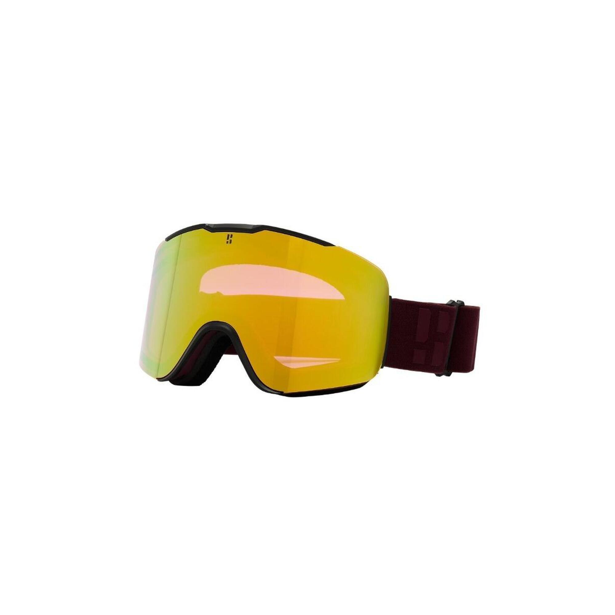 Poederbaas - Masque De Ski - Tst Goggle - Uv400 - Avec Écran Supplémentaire - Bordeaux - Masque De Ski - Rouge - Decathlon