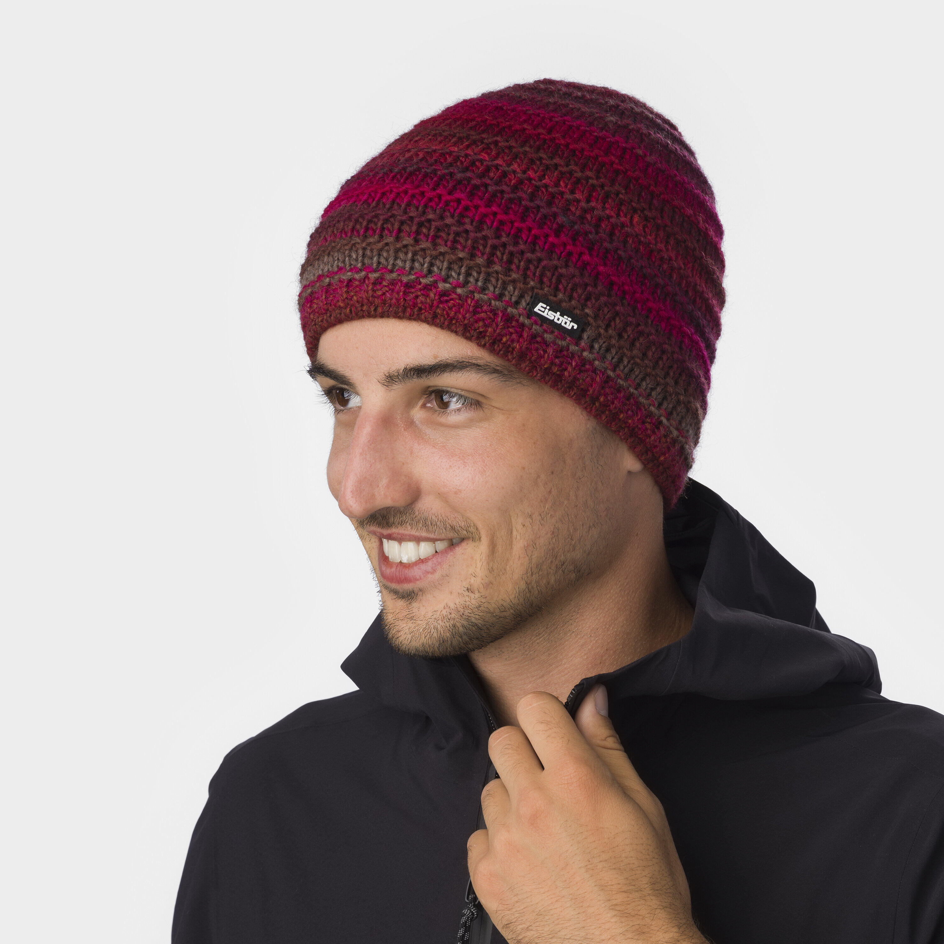 Mütze Mikata Wintermütze Herren Damen Strickmütze Fleece warm 6/7