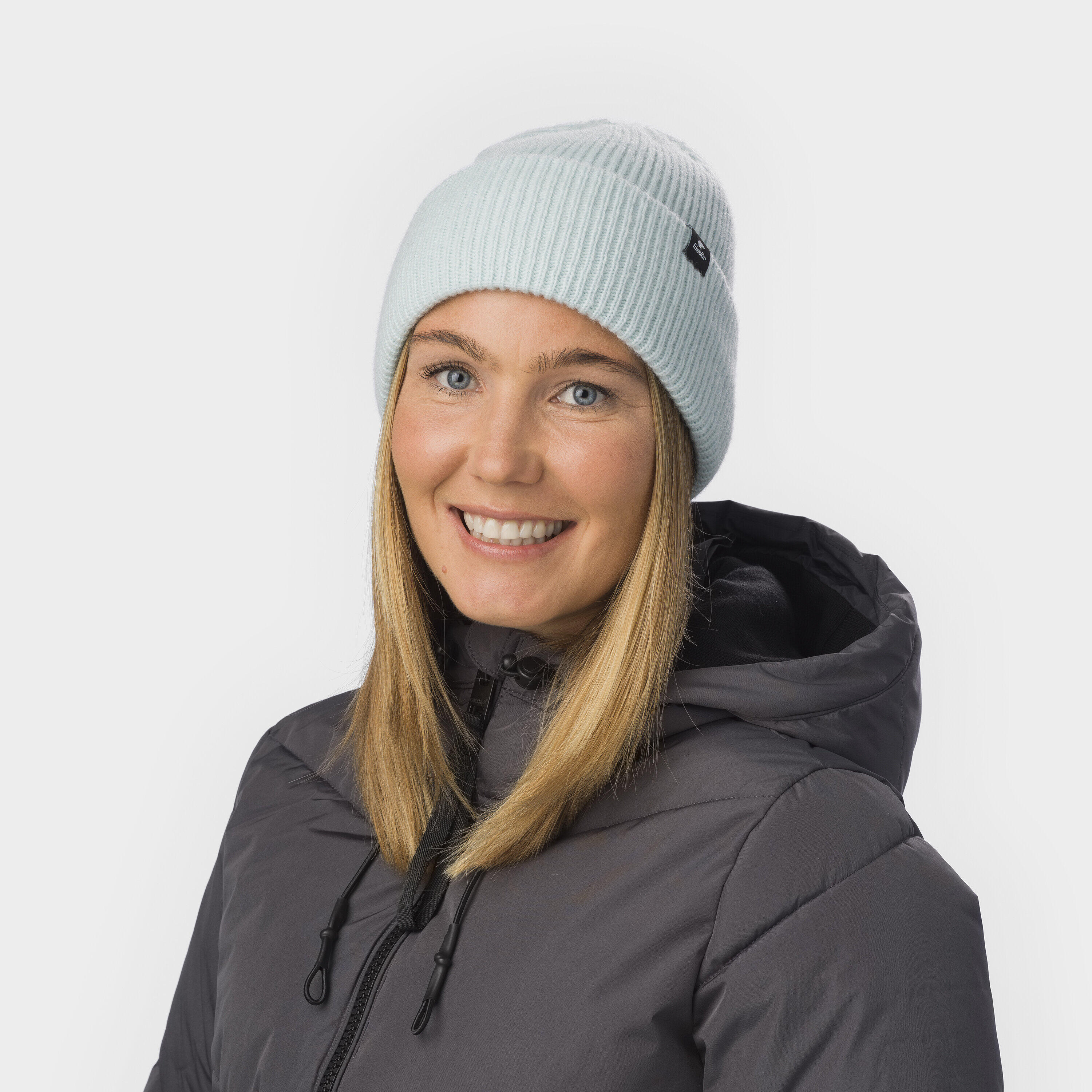Berretto Salma 2.0 invernale donna in maglia con risvolto morbido in merino 3/6