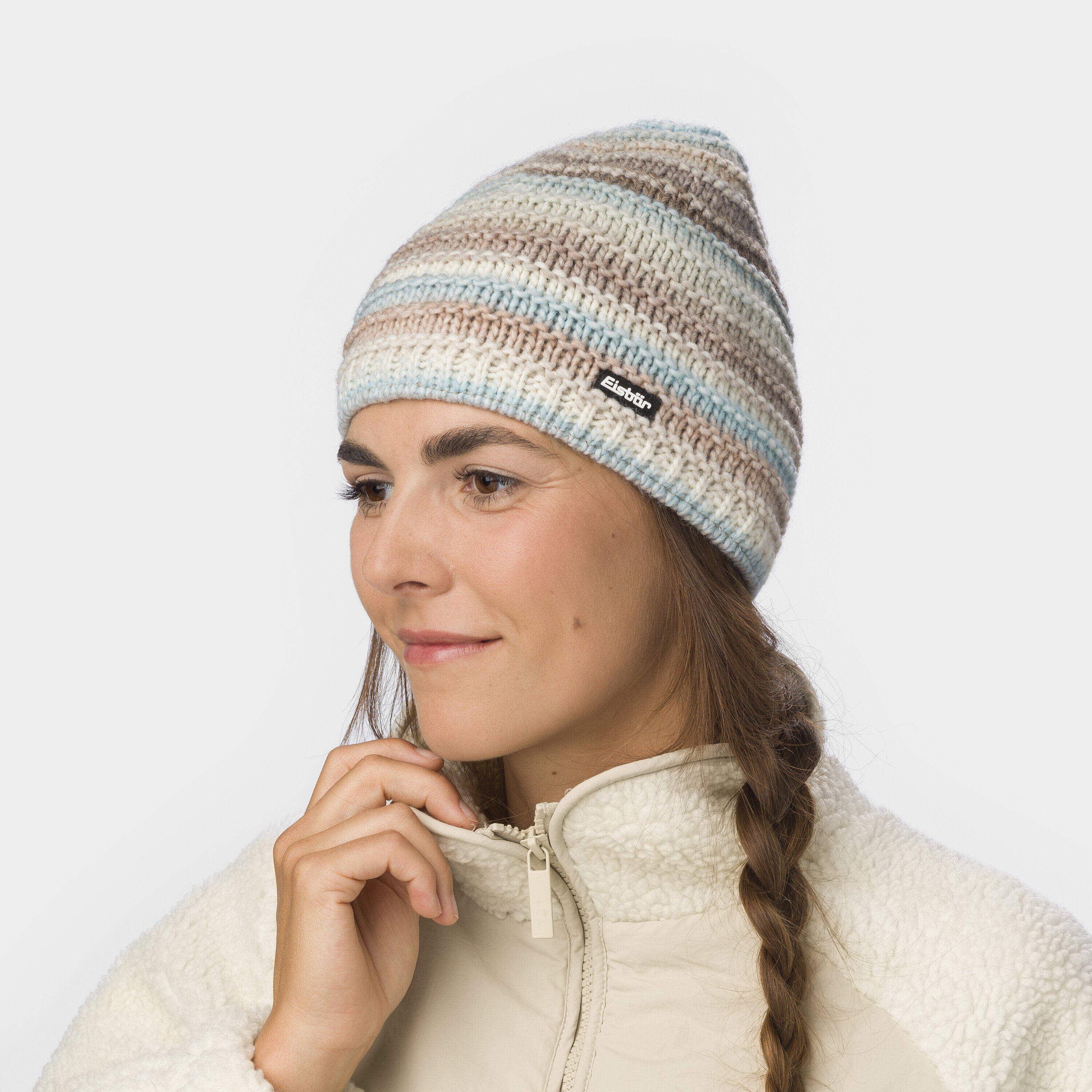 Mütze Mikata Wintermütze Herren Damen Strickmütze Fleece warm 6/6
