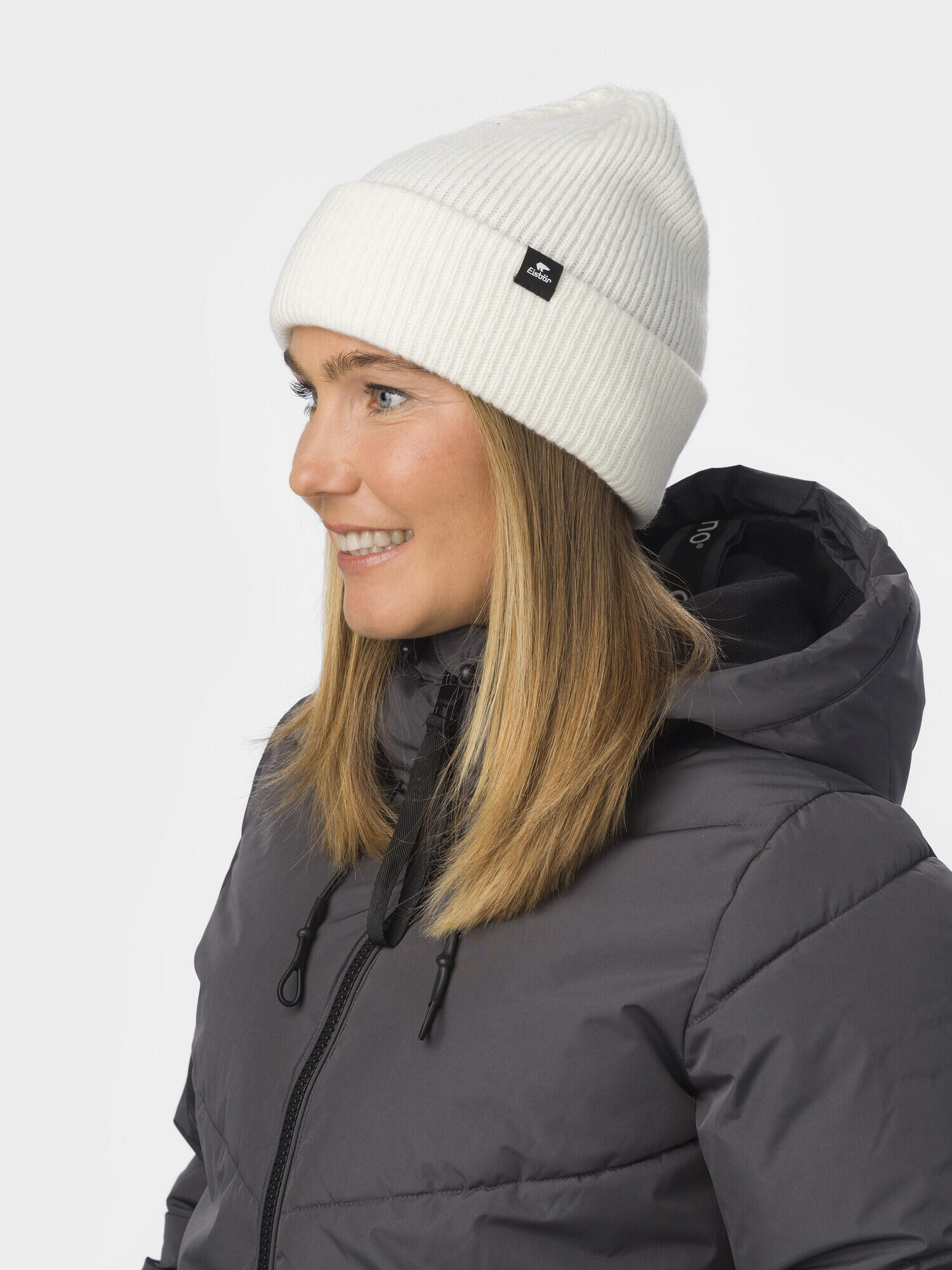Mütze Salma 2.0 Wintermütze Damen Strickmütze mit Umschlag weich bequem Merino 4/7