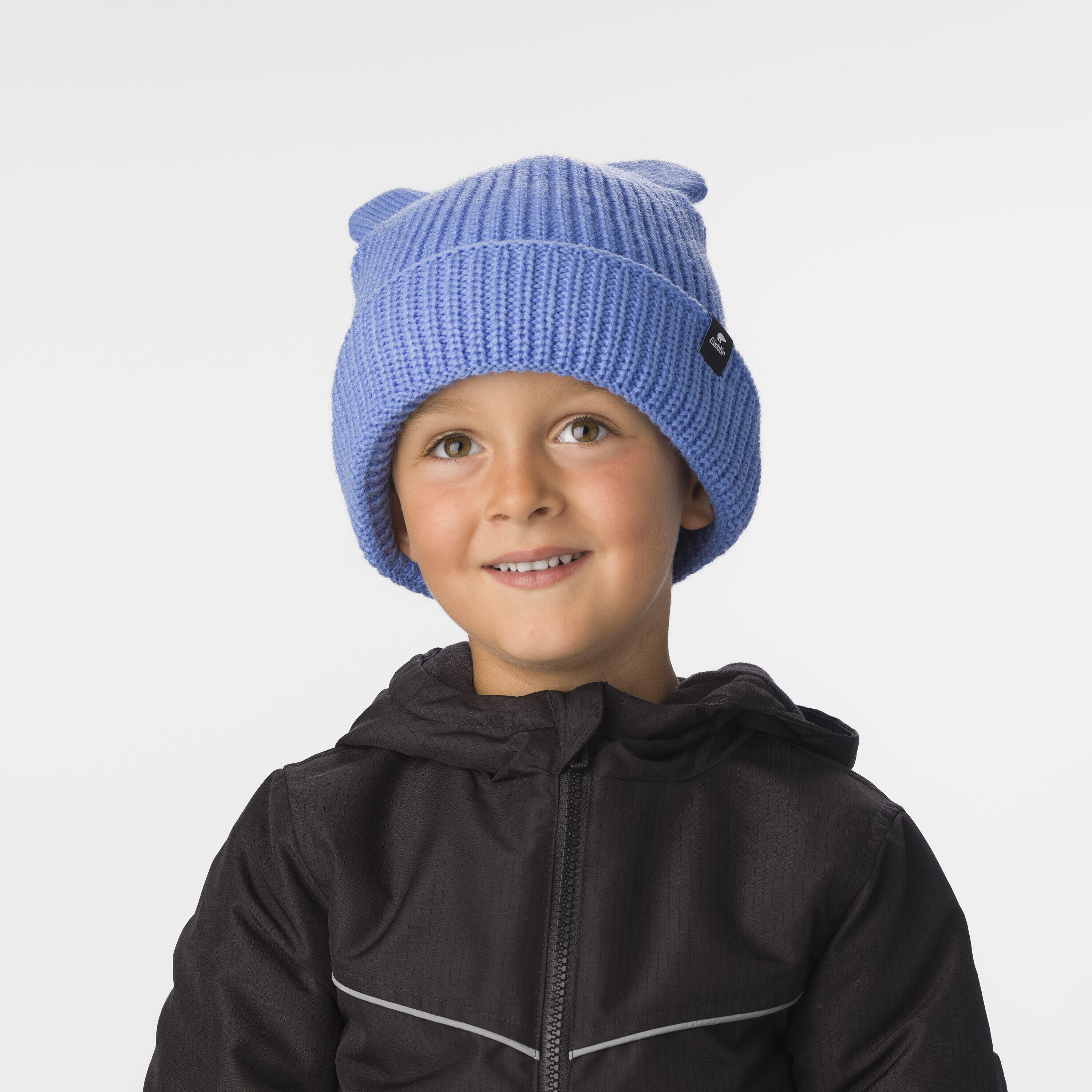 Gorro Leno gorro de punto para niños beanie con dobladillo suave cómodo 2/3
