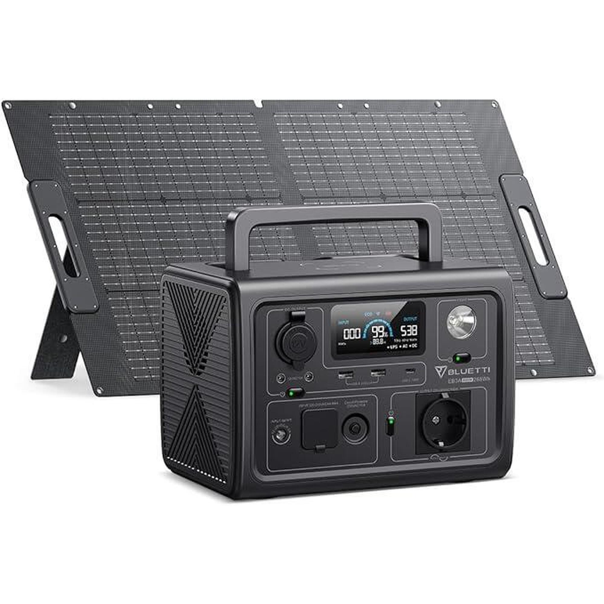 Bluetti - Bluetti Station Électrique Portable Eb3a 600w+panneau Solaire 100w Pour Caravan - Panneau Solaire - Taille Unique - Decathlon