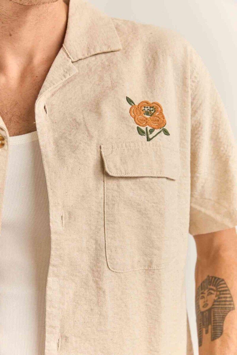 Seersucker bordado - Camisa de hombre S/S 2/6