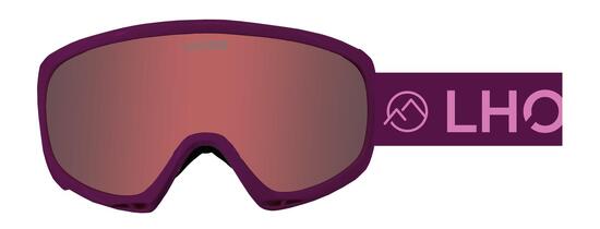 Masque de ski S3 pour adulte - HIVA - PLUM écran ROSE