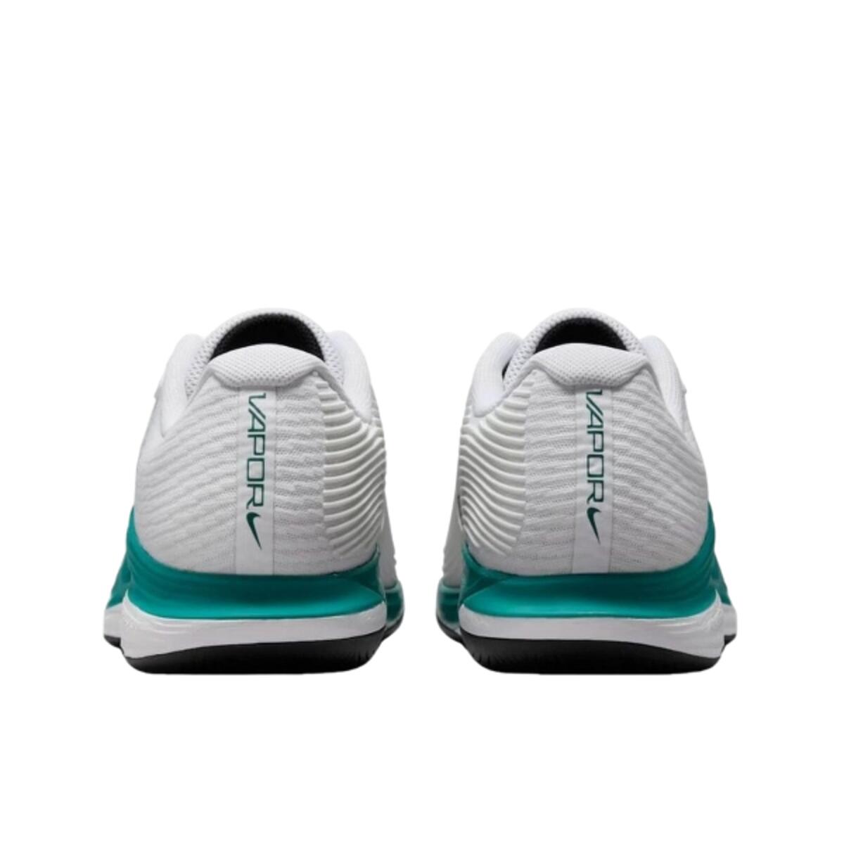 Schuhe  Court Air Zoom Vapor 12 HC White Radiant Emerald Black 3/4
