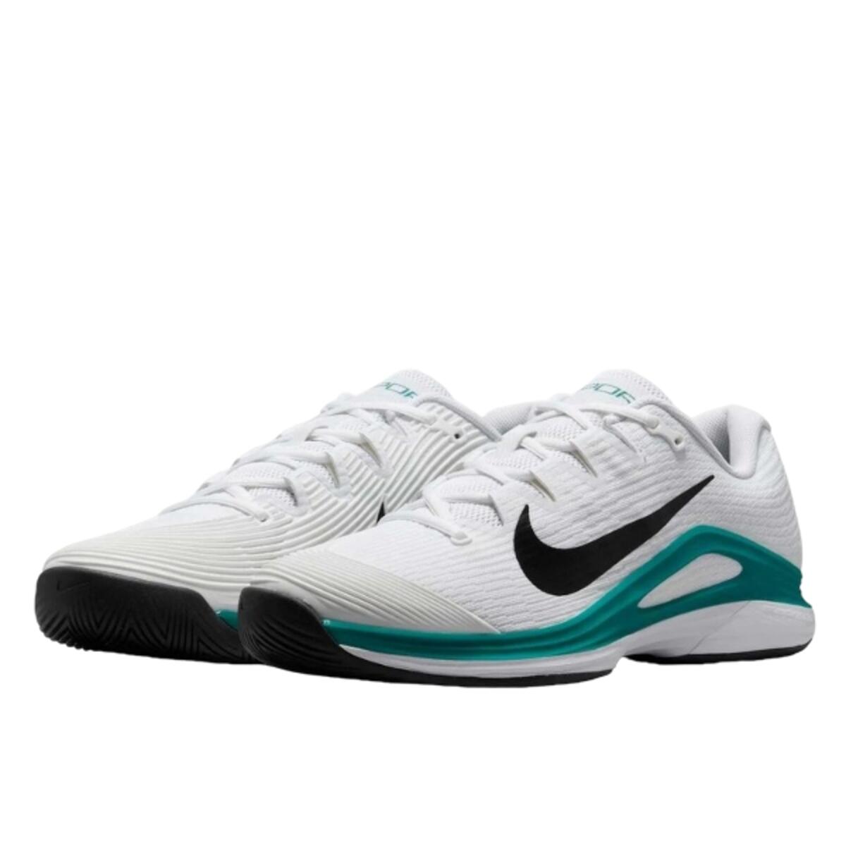 Schuhe  Court Air Zoom Vapor 12 HC White Radiant Emerald Black 2/4