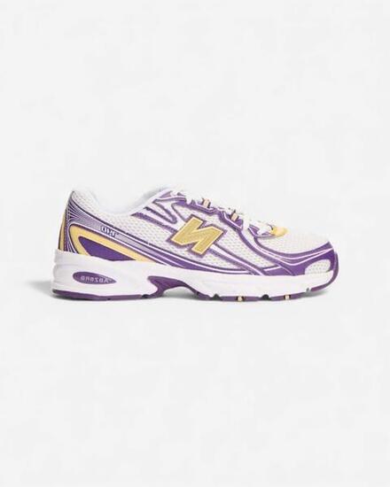 New Balance 740 White Purple Yellow
