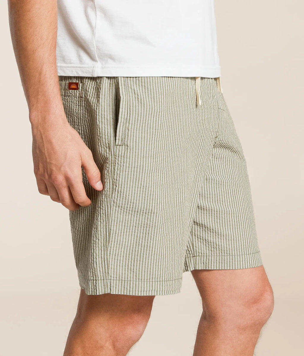Seersucker-Streifen-Jam - Short Homme 2/5