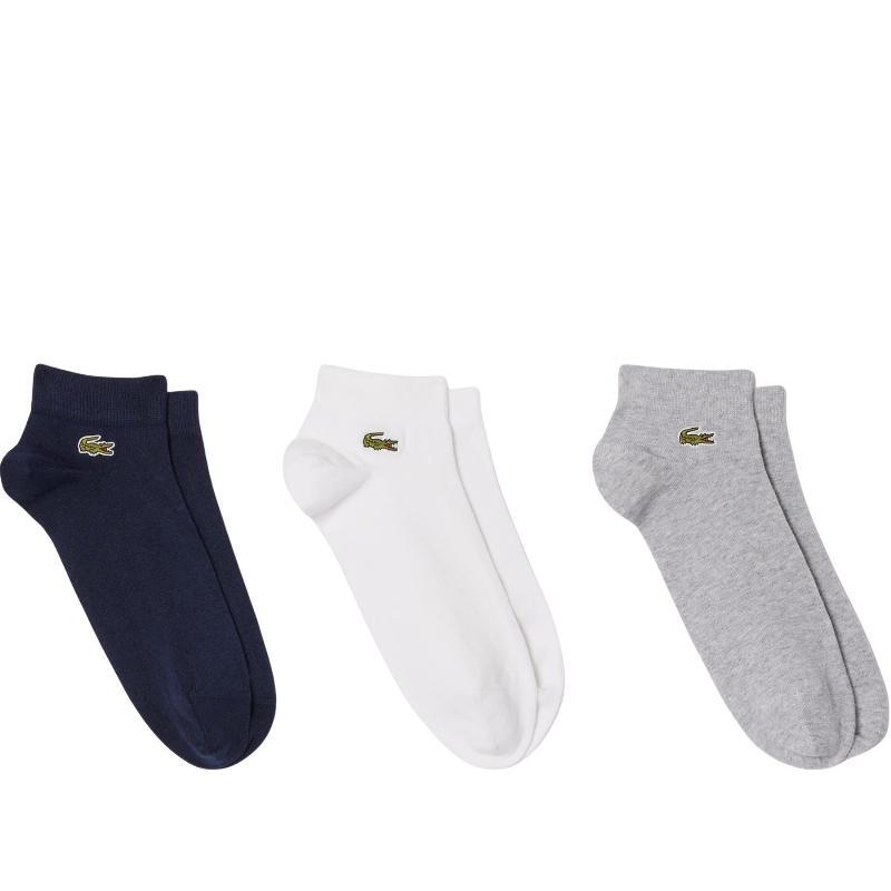 Calzini Lacoste Corti Blu/Grigio/Bianco (Pacchetto x3) 5/5
