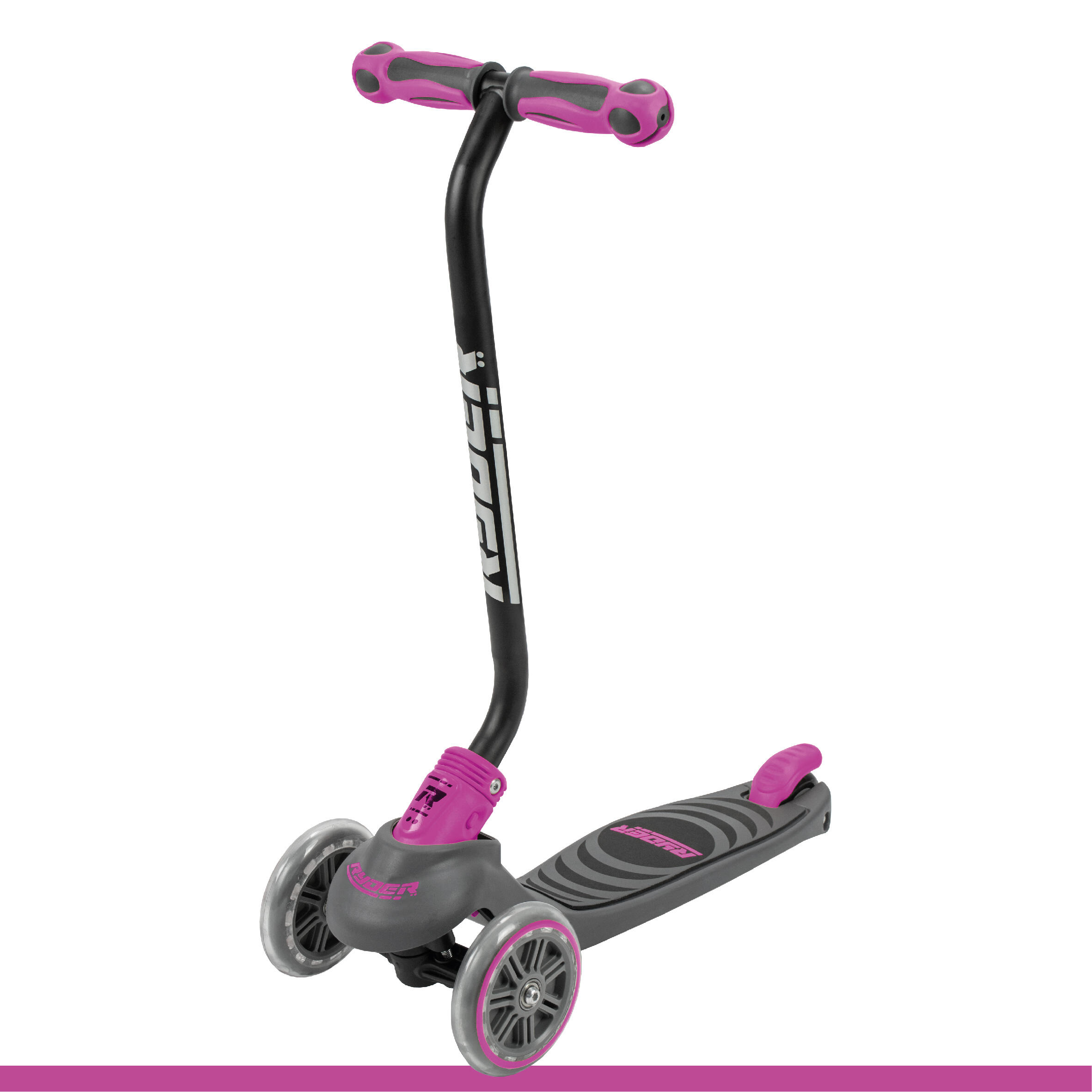 Patinete Ryder Neo 3 ruedas, base antideslizante, freno trasero y plegable. 3/7